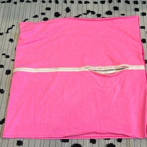 LULULEMON VINYASA WRAP HOT HEATHERED PINK INFINITY WRAP SCARF, EUC.